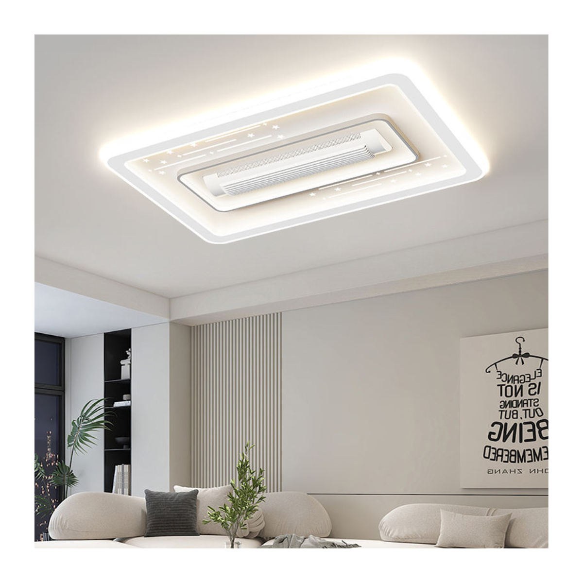 Skyline Rectangular Fan Light